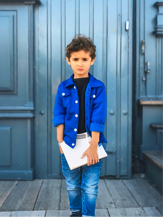 Cargo fleece shirt for kids