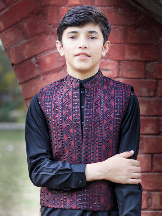 Shalwar Kameez with waist coat for Boys – Graceful, Stylish, and Everlasting